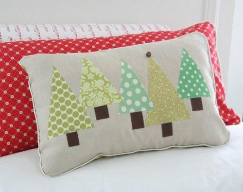 Декоративные новогодние подушки. 01
