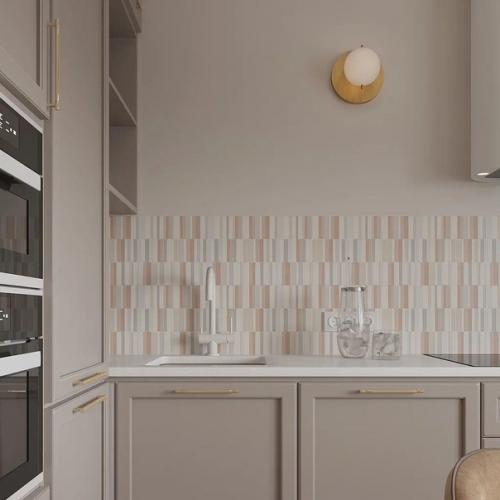 Современный светлый интерьер кухни - гостиной наполнен воздухом, в нем легко и уютно. 08