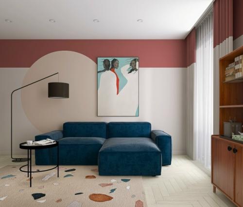 Проект квартиры - студии 37 м 2 в ЖК Ilona в Санкт-петербурге. 01