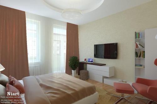 Проект двухкомнатной квартиры 57 кв. 06