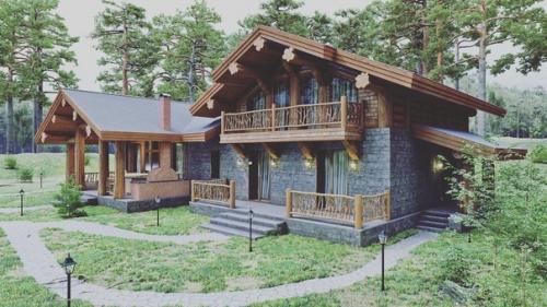 Я хочу вам показать какими могут быть комбинированные дома …. 01