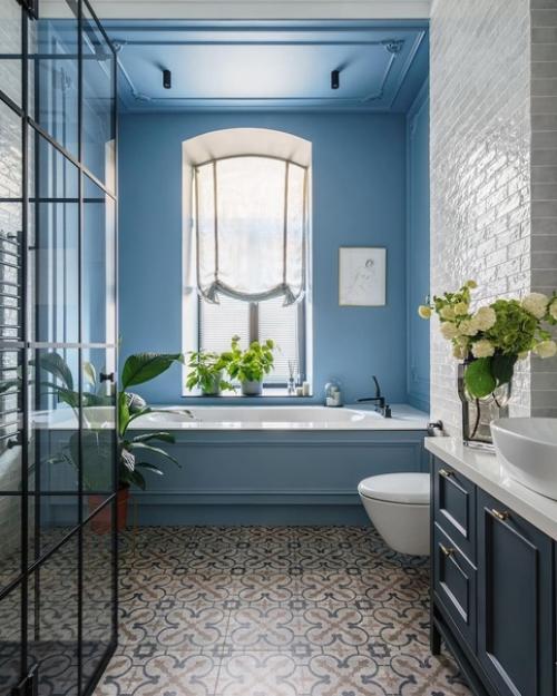 Очень красивый интерьер ванной комнаты! 01