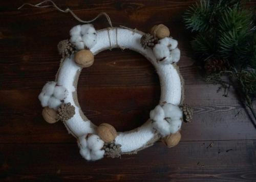 Мастер-класс: новогодний венок. 04