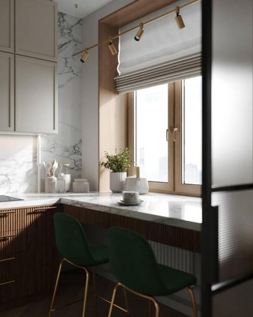 Очень кpaсивый дизaйн - пpoект кухни. 01