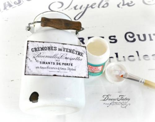 Декупаж стеклянных баночек. 06