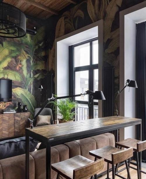 Продуманный до мелочей интерьер небольшой квартиры в стиле лофт. 02