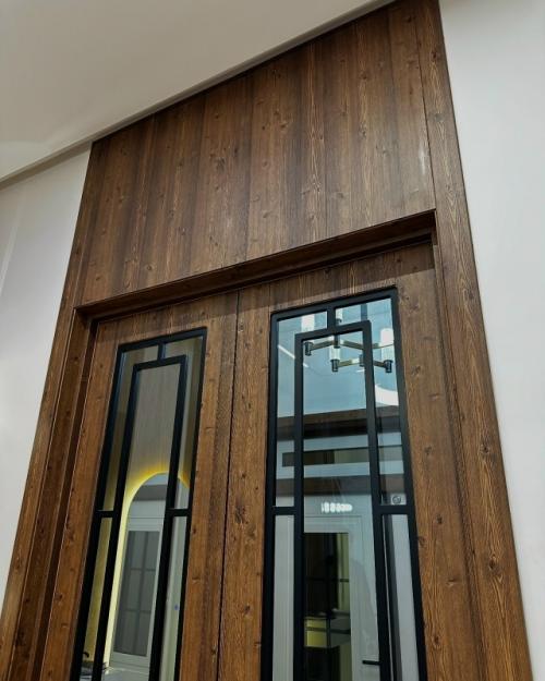 Двери коллекции микс и флеш в цвете ПВХ - покрытия кедр в интерьере покупателя. 05 Двери коллекции микс и флеш в цвете ПВХ - покрытия кедр в интерьере покупателя. 05