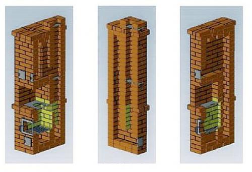 Простейшая отопительная печь из кирпича. 06 Простейшая отопительная печь из кирпича. 06