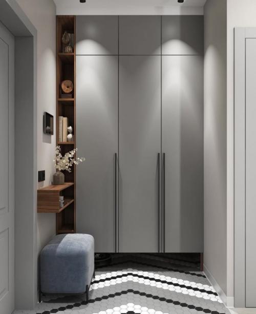 Современный интерьер. Длинного коридора. 02