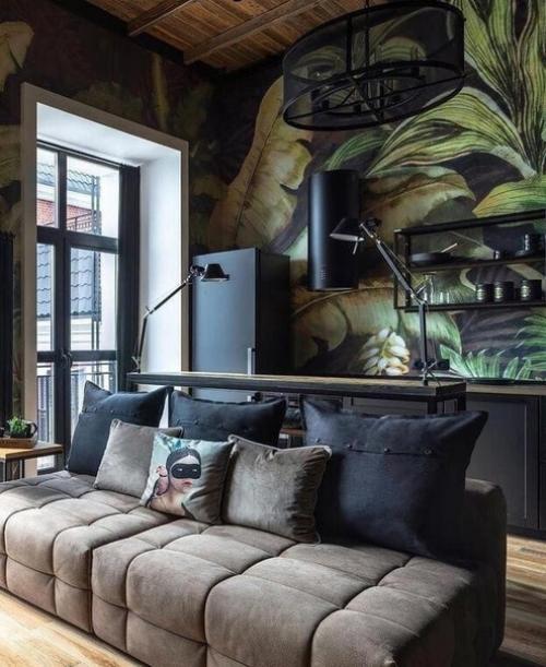 Продуманный до мелочей интерьер небольшой квартиры в стиле лофт. 05