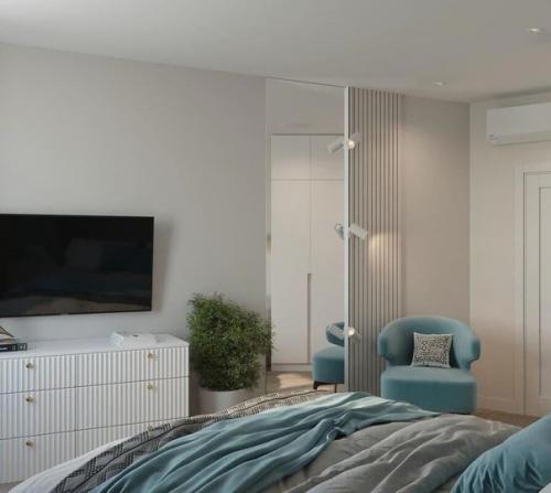 Интерьер в бежевых оттенках. 07