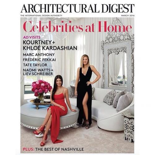 Кортни кардашьян показала свой роскошный дом в журнале Architectural Digest.