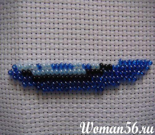 Как вышивать бисером цветочные картины - подробный мк. 05