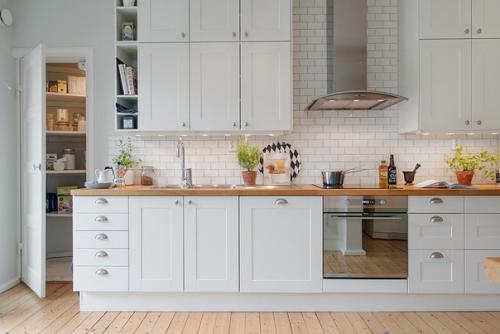 Белый кирпич в интерьере. 03