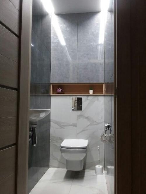 Привет.  Оцените наш туалет делал сам в первый раз. 01