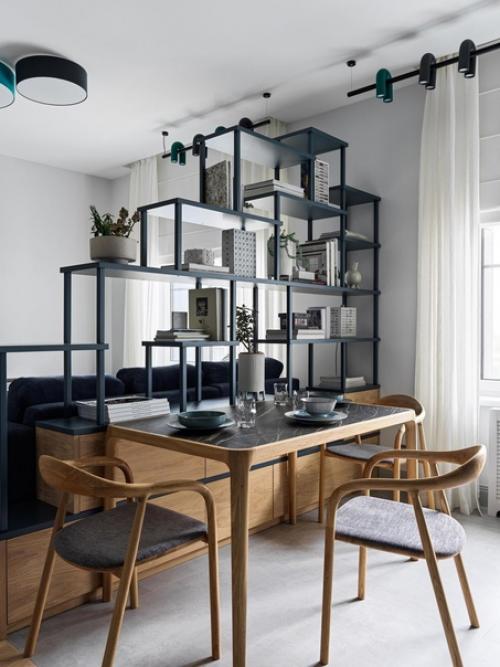 Реализованный интерьер скандинавской квартиры для молодой пары в Москве. 03