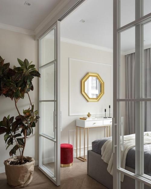 Интерьер выполнен в стиле современной классики - хотелось привнести нотку атмосферы Санкт-петербурга с его торжественностью. 06