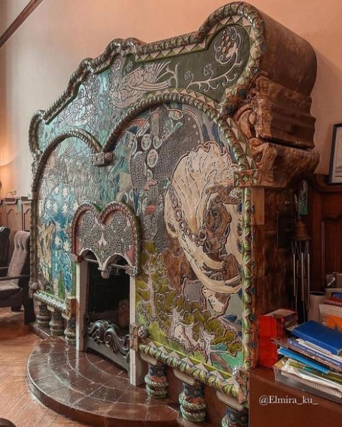 Старинный камин в доме Бажанова. 03 Старинный камин в доме Бажанова. 03