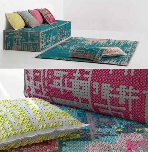 Canevas Collection: мебель, расшитая крестиком. 01