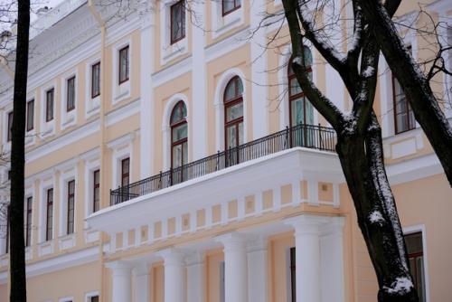 Реставрация садового фасада Аничкова дворца на невском проспекте завершилась. 01