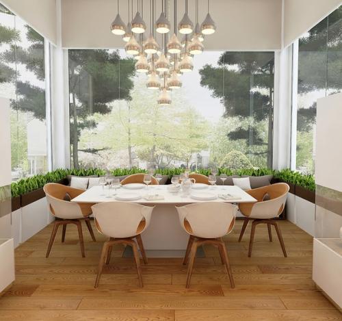 Мы оцениваем интерьер это просторной кухни. 03