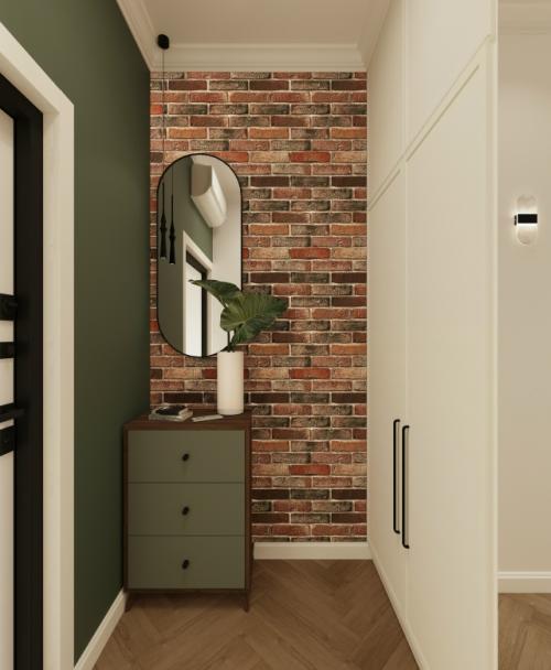 Проект интерьера квартиры - студии в Москве. 05