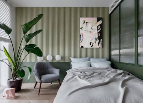 Интерьер квартиры в зеленых тонах. 04