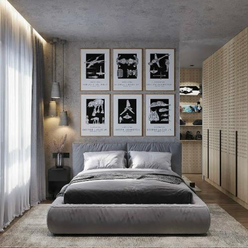 Современный интерьер с продуманной геометрией и уютной атмосферой. 05