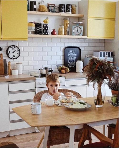 Советский кухонный гарнитур в новом интерьере при минимальном бюджете. 04