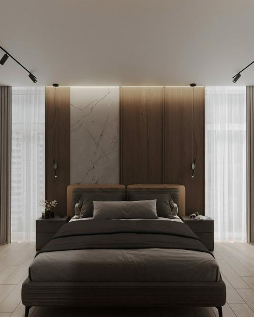 Эта спальня - пространство тишины, баланса и настоящего комфорта. 03