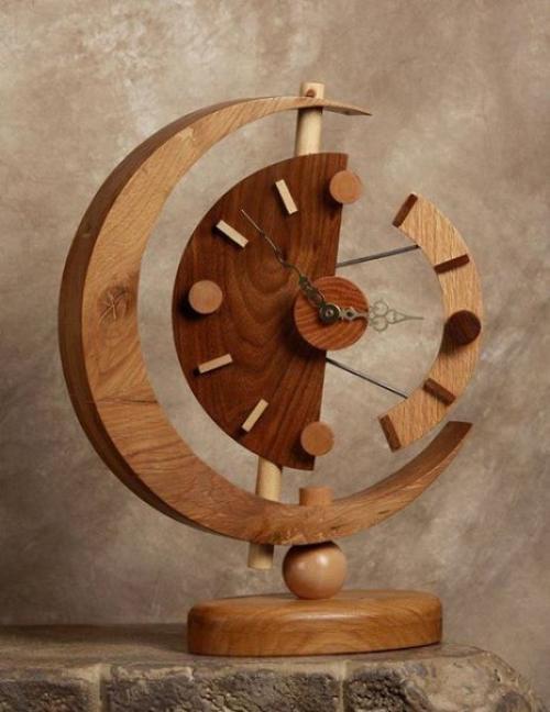 Идеи настенных, напольных и настольных декоративных часов, которые можно сделать из подручных материалов. 01