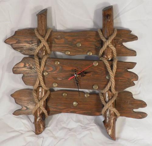 Идеи настенных, напольных и настольных декоративных часов, которые можно сделать из подручных материалов. 07