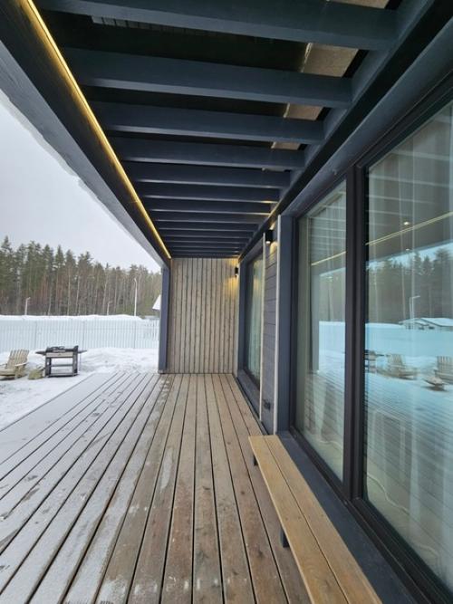 Еще один проект дома в увеличенном варианте 3+ модуля. 02