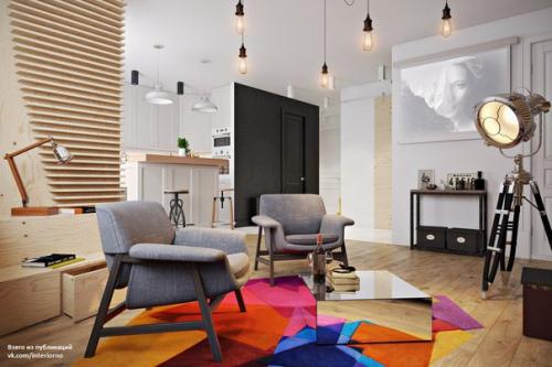 Проект дизайна интерьера квартиры общей площадью 87 кв. 02