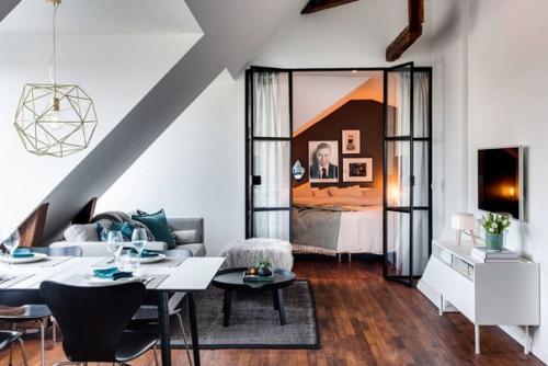 Часть 1. как оформить квартиру - мансарду: 51 квадратный метр в Швеции. 03