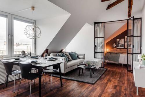 Часть 1. как оформить квартиру - мансарду: 51 квадратный метр в Швеции.

