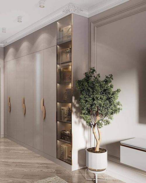 Уютный интерьер в кофейных и серо - бежевых оттенках создает атмосферу уюта и спокойствия. 02