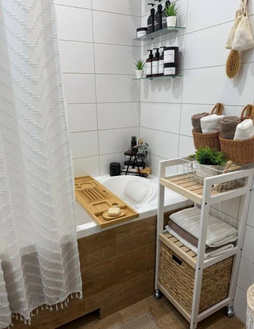 Светлая ванная в скандинавском стиле. 08