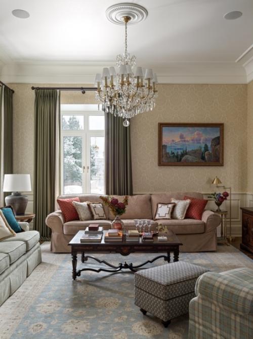 Интерьер в стиле американской классики в Подмосковье. 07 Интерьер в стиле американской классики в Подмосковье. 07