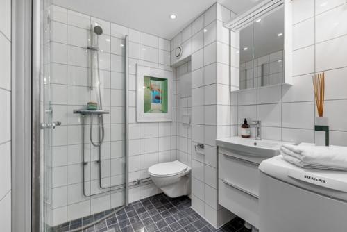 Интересный интерьер квартиры в Осло 33 м 2. зонирование пространства визуально не уменьшает его. 08