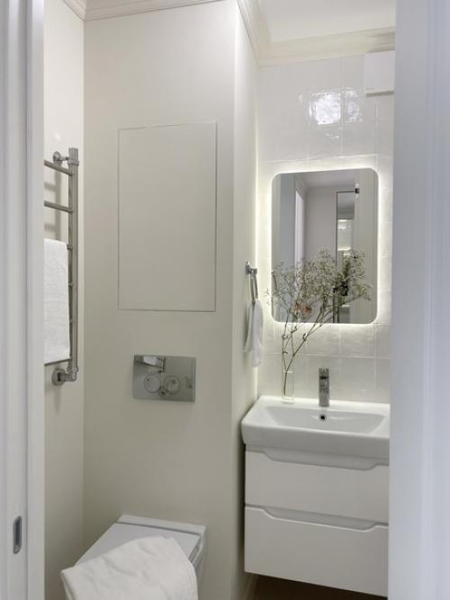 Легкий светлый интерьер однокомнатной квартиры 35 кв. 07