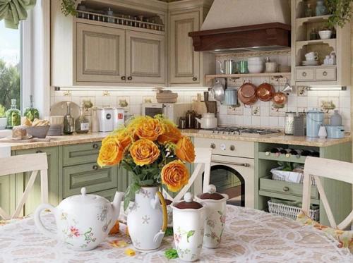 Примеры обустройства кухня. 04