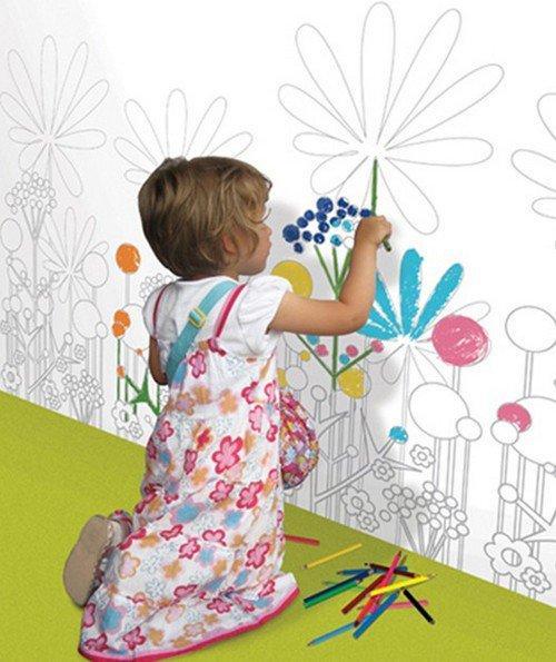 Идеи оформления стен в детской комнате. 03