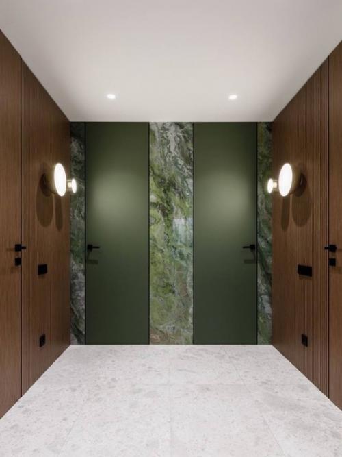 Интерьер квартиры в зеленых тонах. 09