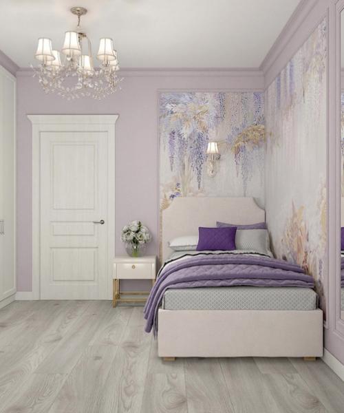 Проект детской комнаты в спокойных тонах. 01