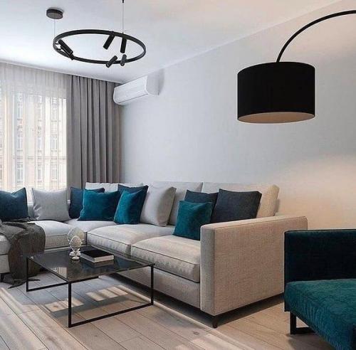 Интерьер гостиной. В современном стиле. 01