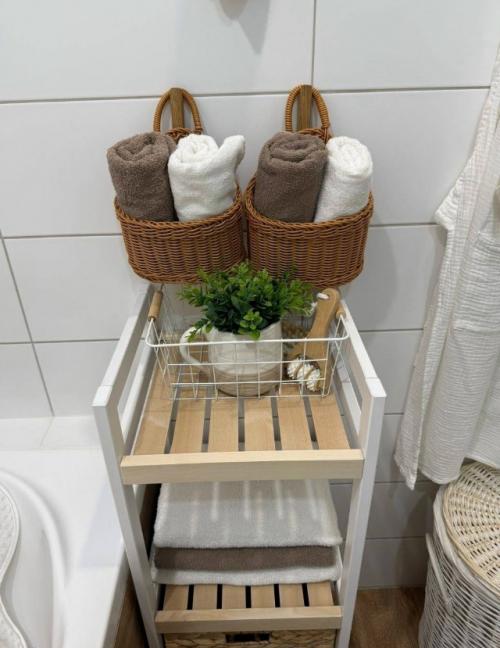 Светлая ванная в скандинавском стиле. 03