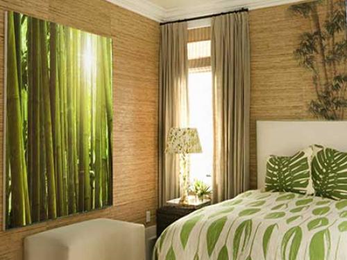 Бамбуковые обои в интерьере. 06
