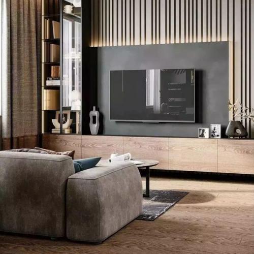 Интерьер прекрасной кухни - гостиной площадью 24 кв. 01