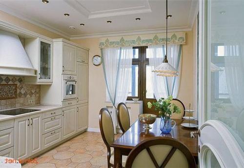 Шторы на кухню с балконной дверью: советы по оформлению. 05